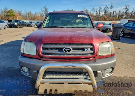 2004 Toyota Sequoia Sr5 from USA, damaged, VIN 5TDBT44A24S229437
